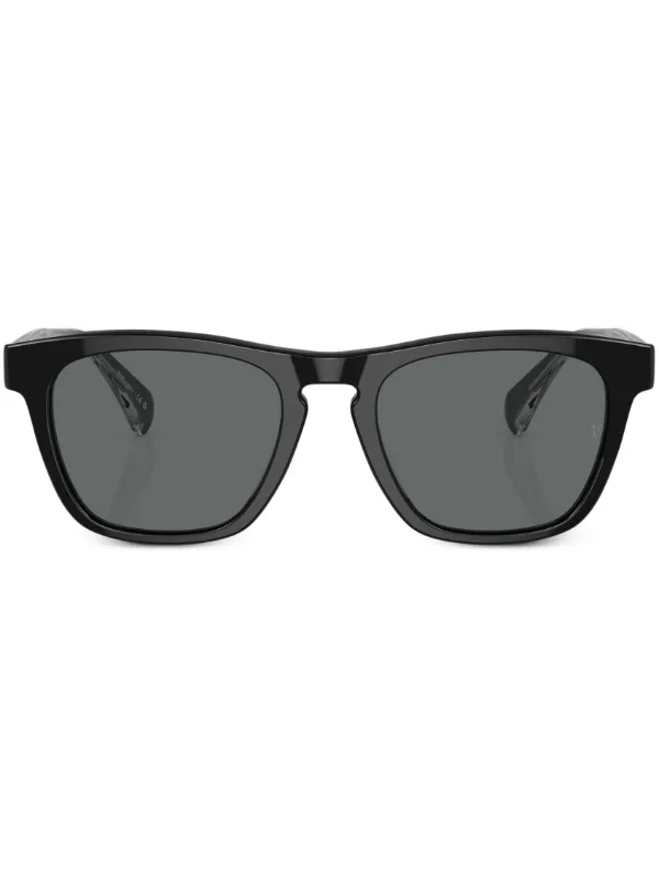 Oliver Peoples R-3 ウェリントン サングラス | ブラック | FARFETCH JP