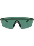 Oliver Peoples R-4 mask-frame sunglasses - Green