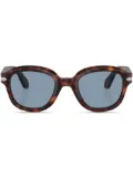 Persol tortoiseshell effect round frame sunglasses - Brown