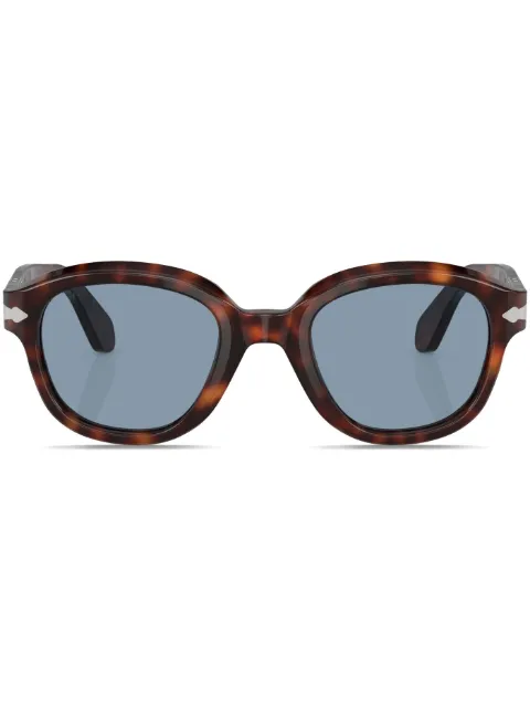 Persol lentes del sol con armazón redonda estilo carey