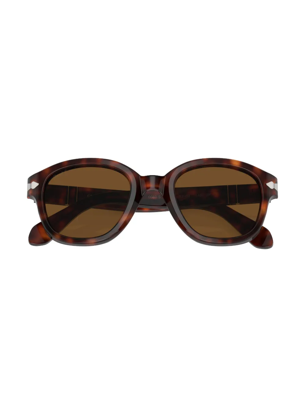 Persol Zonnebril met schildpadschild-design Bruin