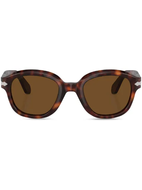 Persol tortoiseshell effect round frame sunglasses