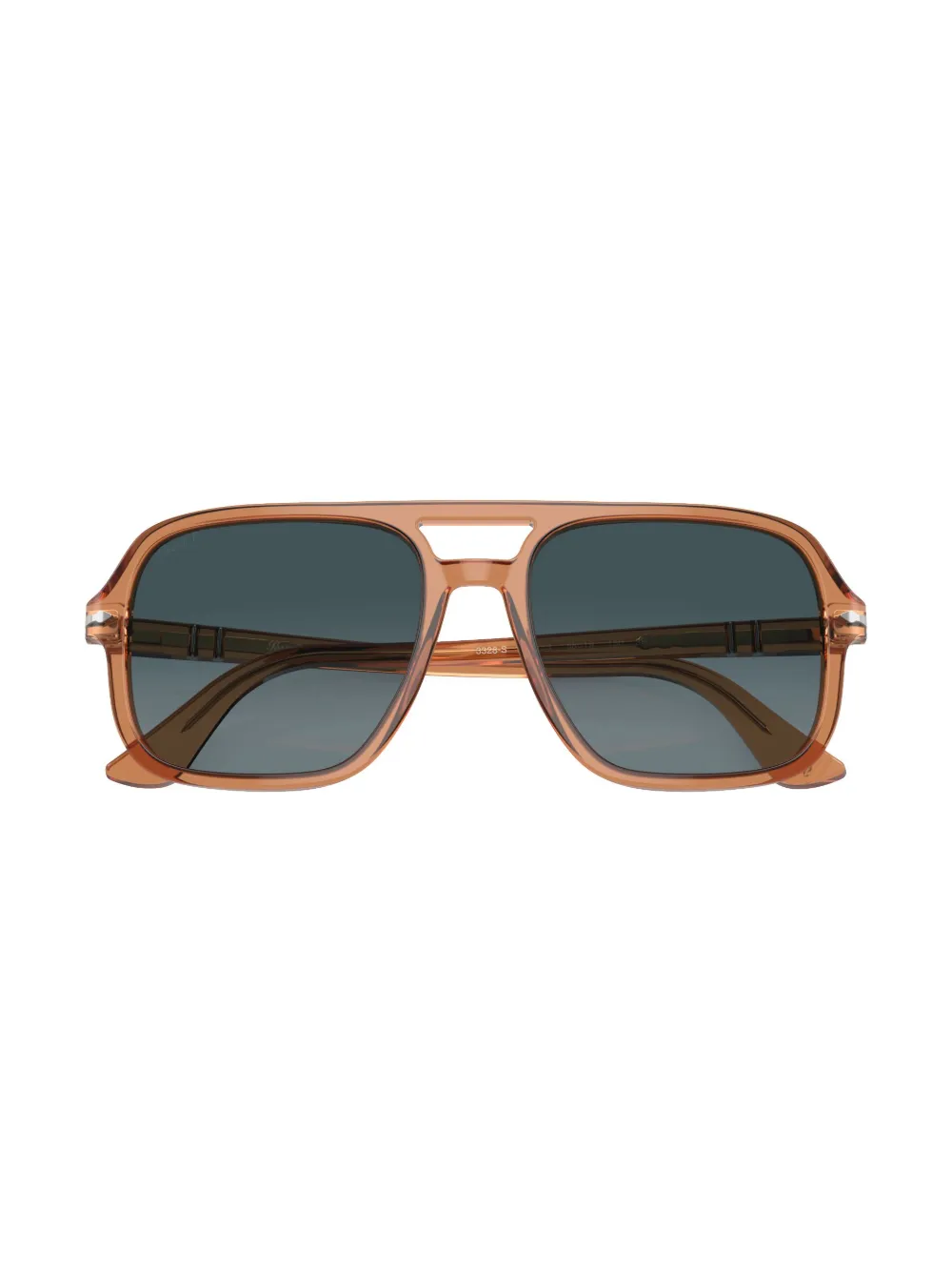 Persol Zonnebril met oversized piloten montuur Bruin