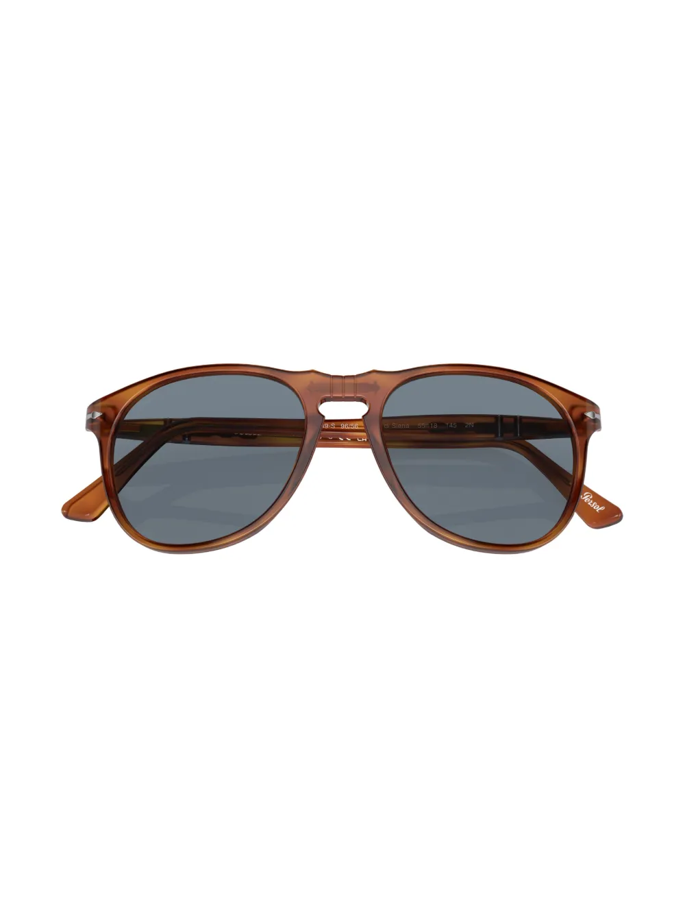 Persol Zonnebril met rond montuur Bruin