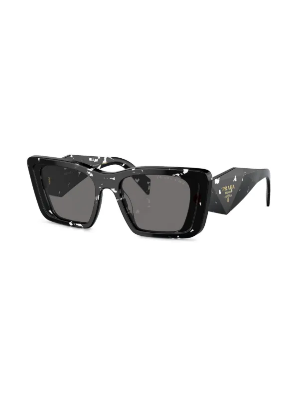 Prada Eyewear Prada PR 08YS Oversize Frame Sunglasses | Black