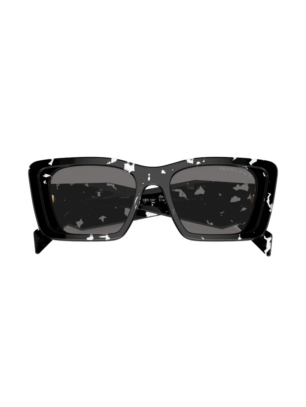 Shop Prada Pr 08ys Oversize Frame Sunglasses In Black