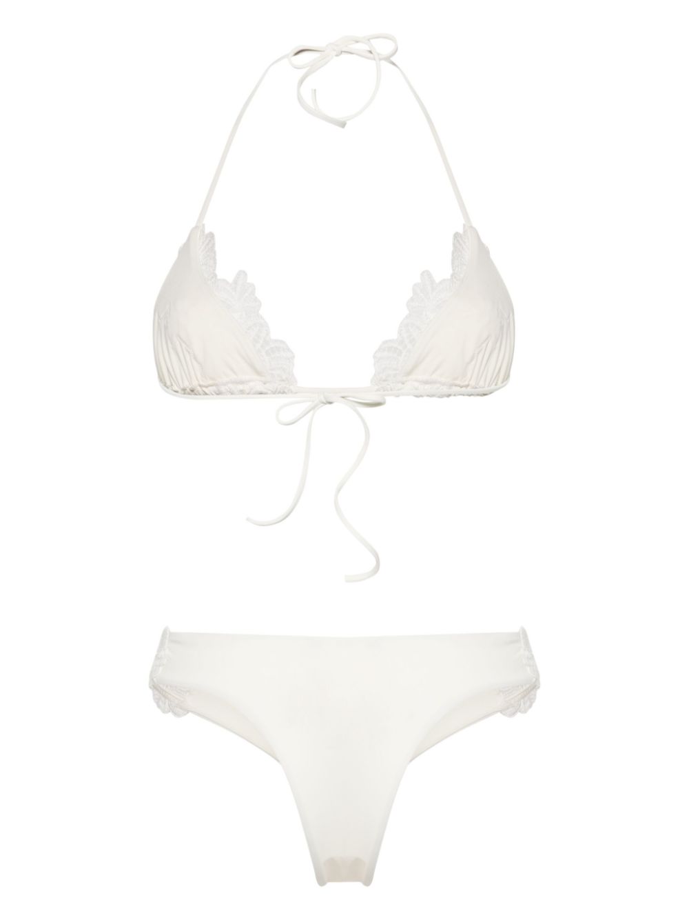 Ermanno Scervino Bikini met bandanaprint - Wit