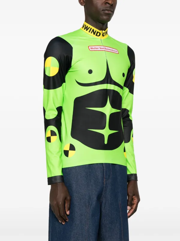豪奢な Van Walter Beirendonck グリーン | サイクリングトップ Dummy トップス
