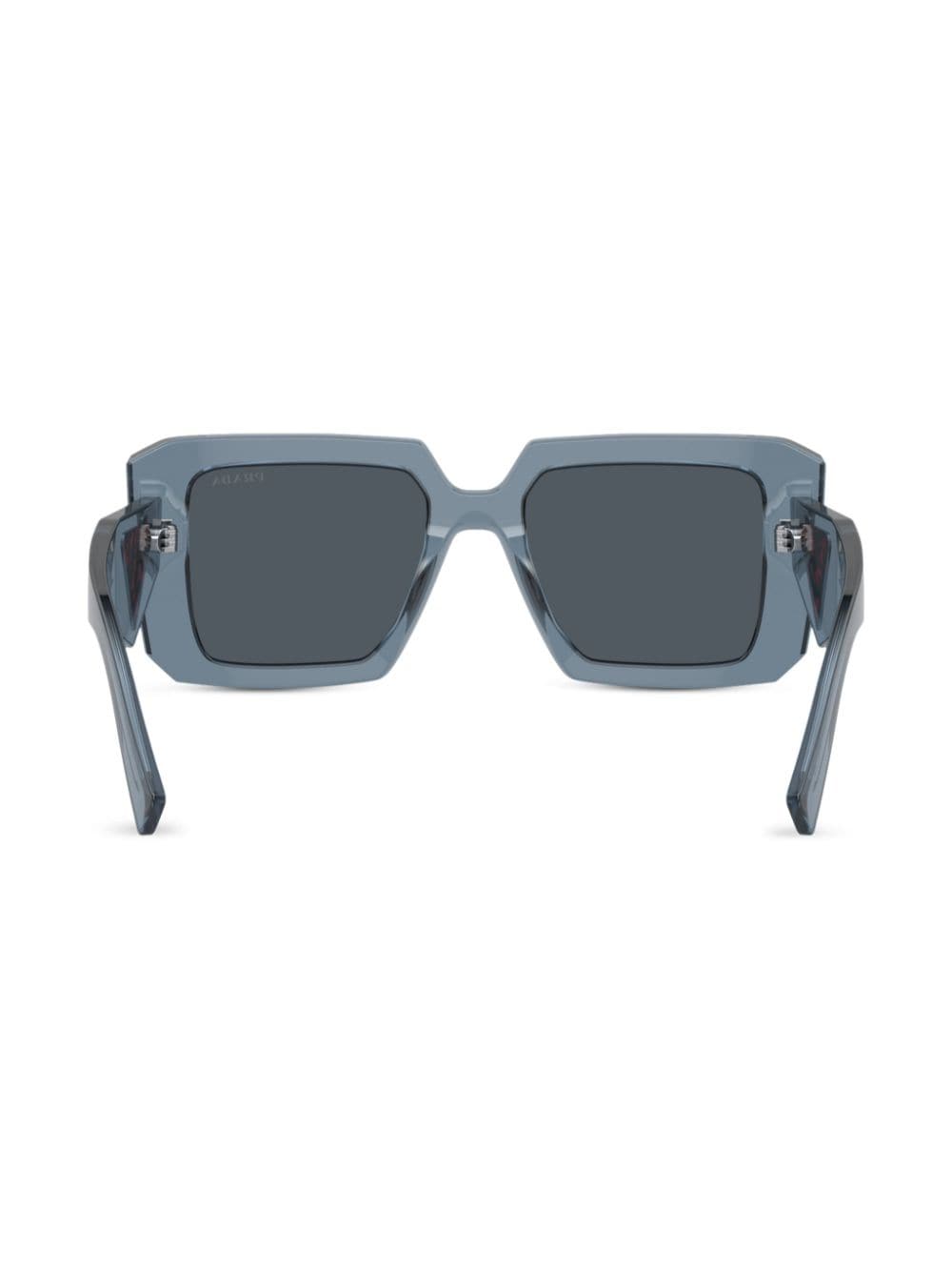 Shop Prada Pr 23ysf Oversize Frame Sunglasses In Grey