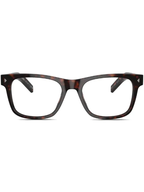Prada Eyewear rivet-detail square-frame glasses 