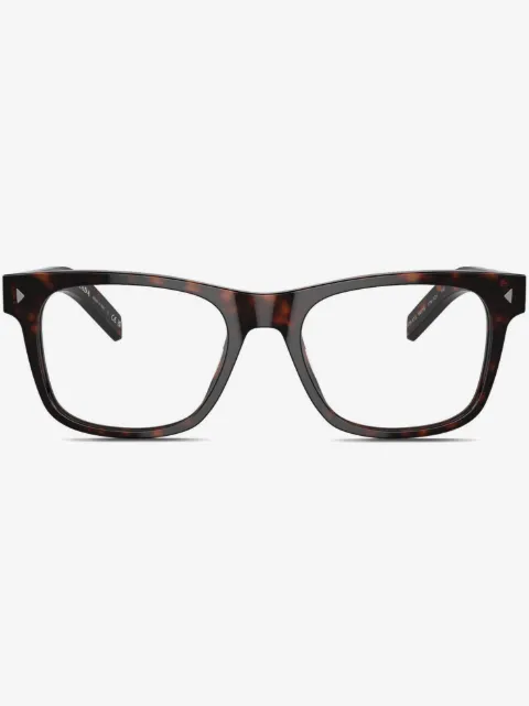 Prada Eyewear rivet-detail square-frame glasses 