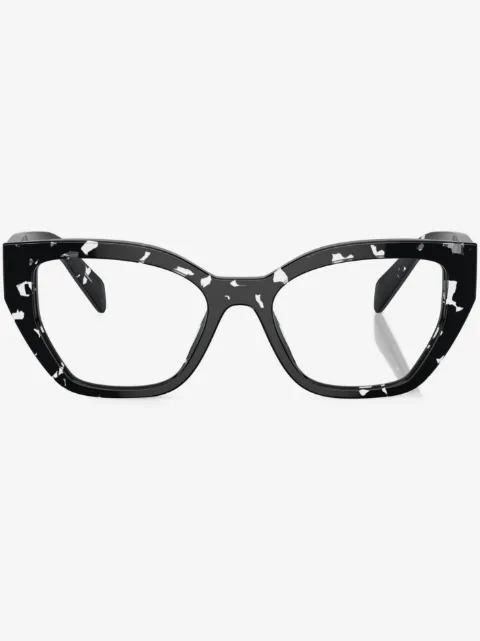 Prada Eyewear tortoiseshell geometric-frame glasses