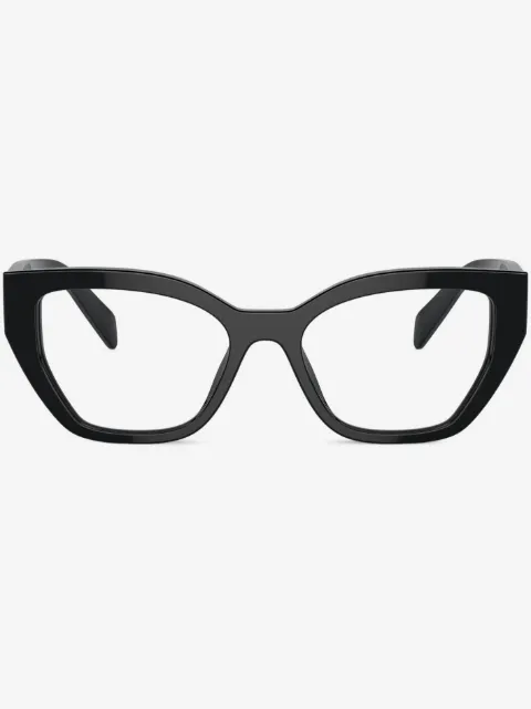 Prada Eyewear matte geometric-frame glasses