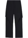 Post Archive Faction layered mid-rise trousers - Black