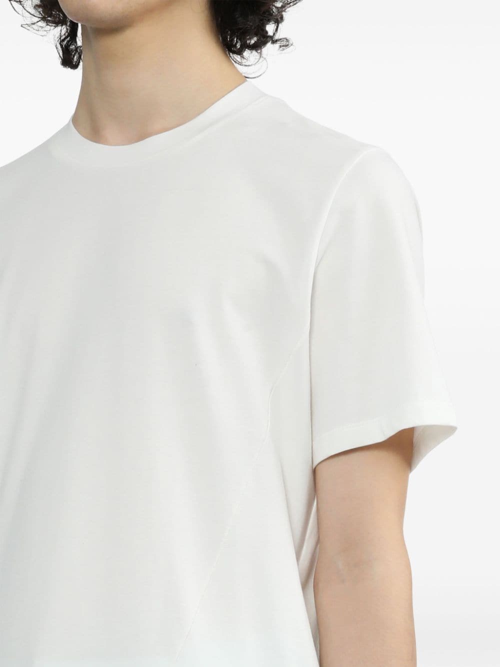Shop Post Archive Faction Basic Round-neck T-shirt In White