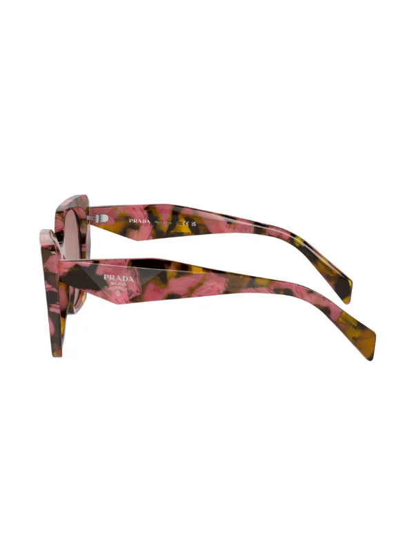 Prada Eyewear Prada PR 19ZS オーバーサイズ サングラス | ブラウン