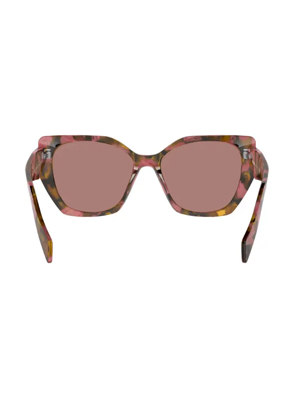 Prada Eyewear Prada PR 19ZS オーバーサイズ サングラス | ブラウン