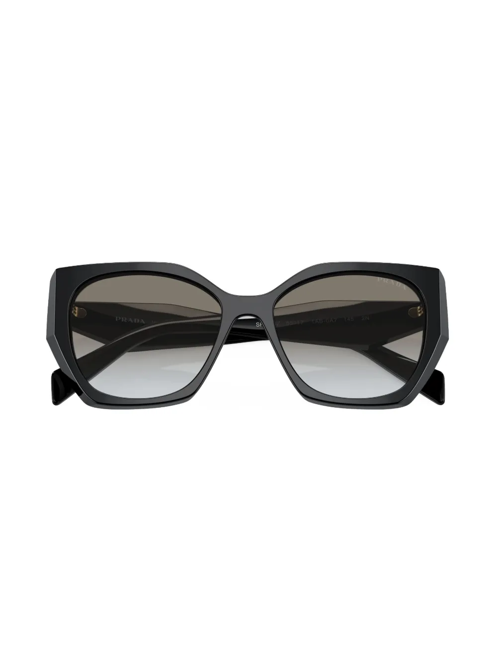 Shop Prada Pr 19zs Overvsize Frame Sunglasses In Black