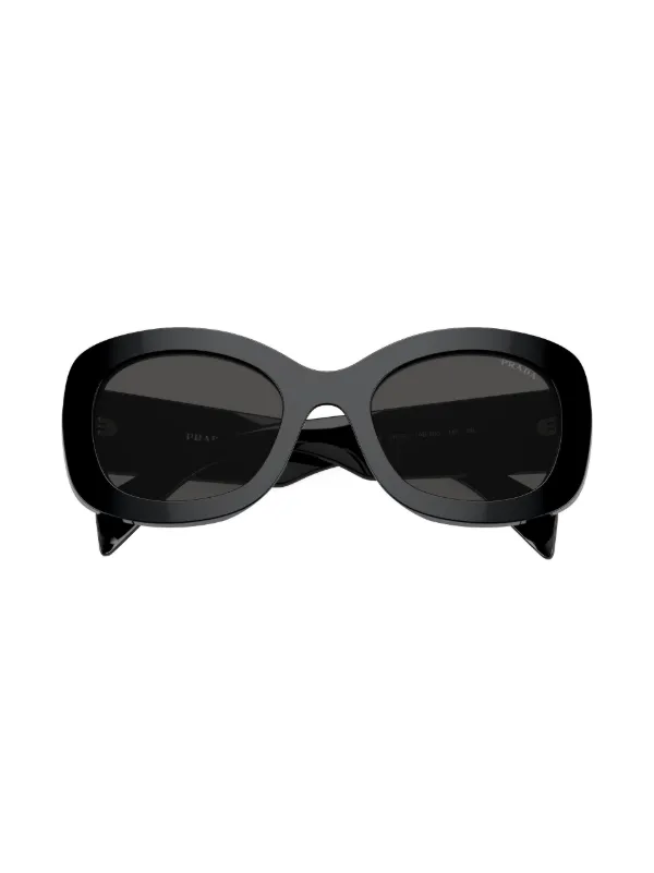 PRADA オーバーサイズサングラス Prada Eyewear Prada PR A13S オーバーサイズ サングラス | ブラック