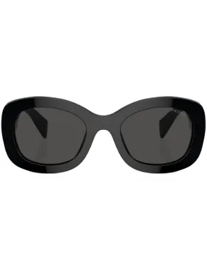 Prada Eyewear キャットアイ サングラス | ブラック | FARFETCH JP