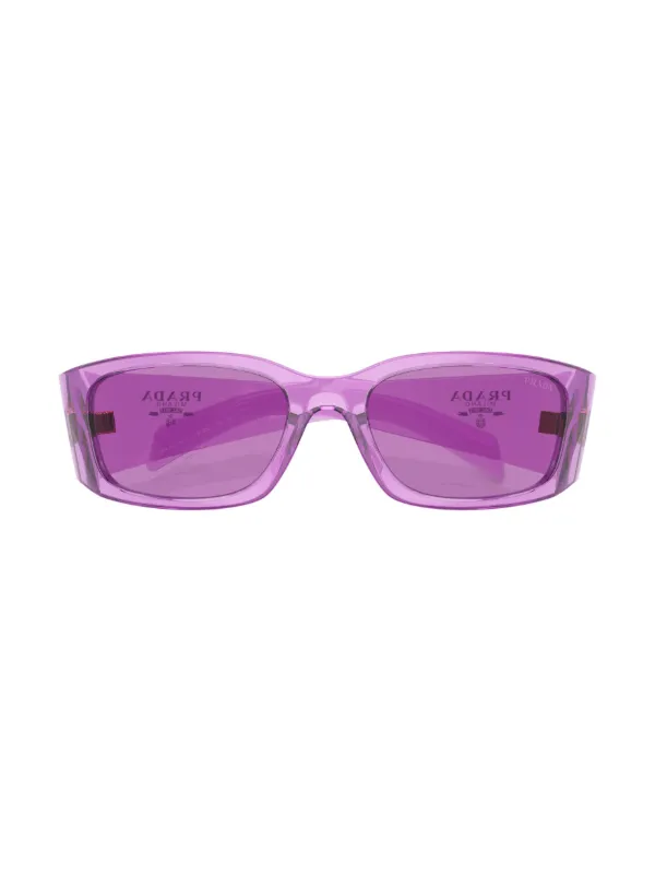 Prada Eyewear Prada PR A14S Oval Frame Sunglasses | Pink