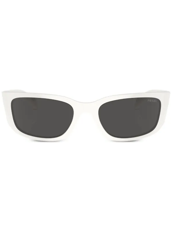 Prada Eyewear Prada PR A14S オーバルフレーム サングラス | ホワイト