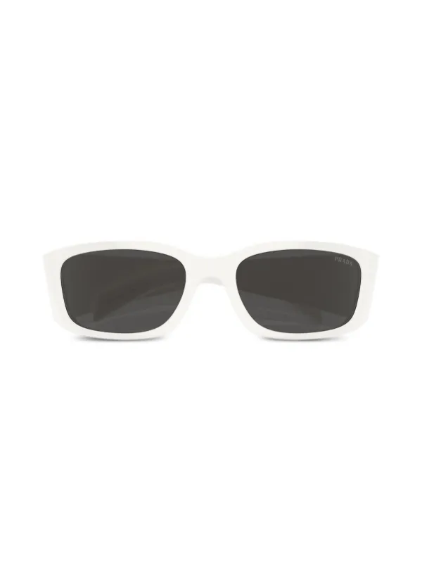 Prada Eyewear Prada PR A14S オーバルフレーム サングラス | ホワイト