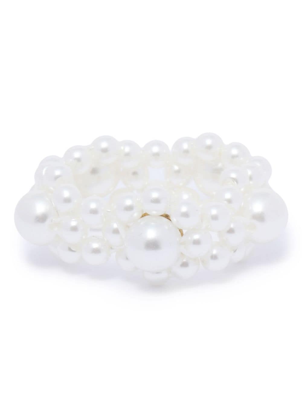 Simone Rocha Faux-pearl Ring In White