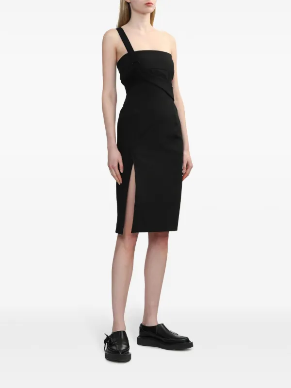 セブンイレブン 冬ギフト カタログ | Dress Midi one-shoulder Seo Hyein Black FARFETCH | ワンピース