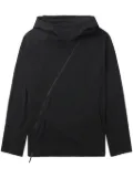 Post Archive Faction off-centre hooded jacket - Black
