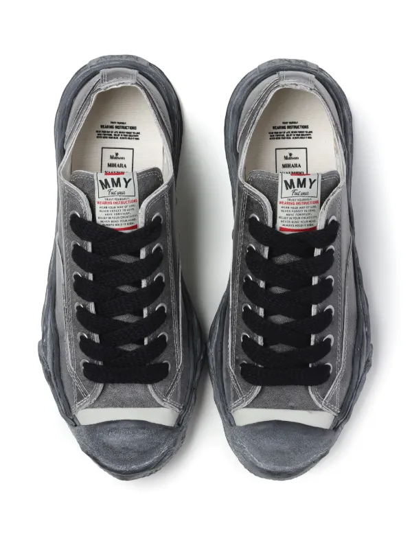 スニーカー MAISON MIHARA YASUHIRO 'Hank' sneakers Black Maison MIHARA YASUHIRO Hank Vintage lace-up Sneakers | Black