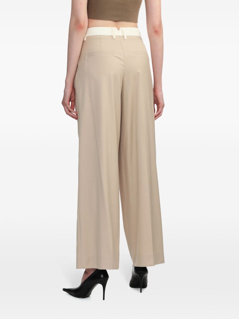 Shop Remain Wide-leg Tailored Trousers In Neutrals