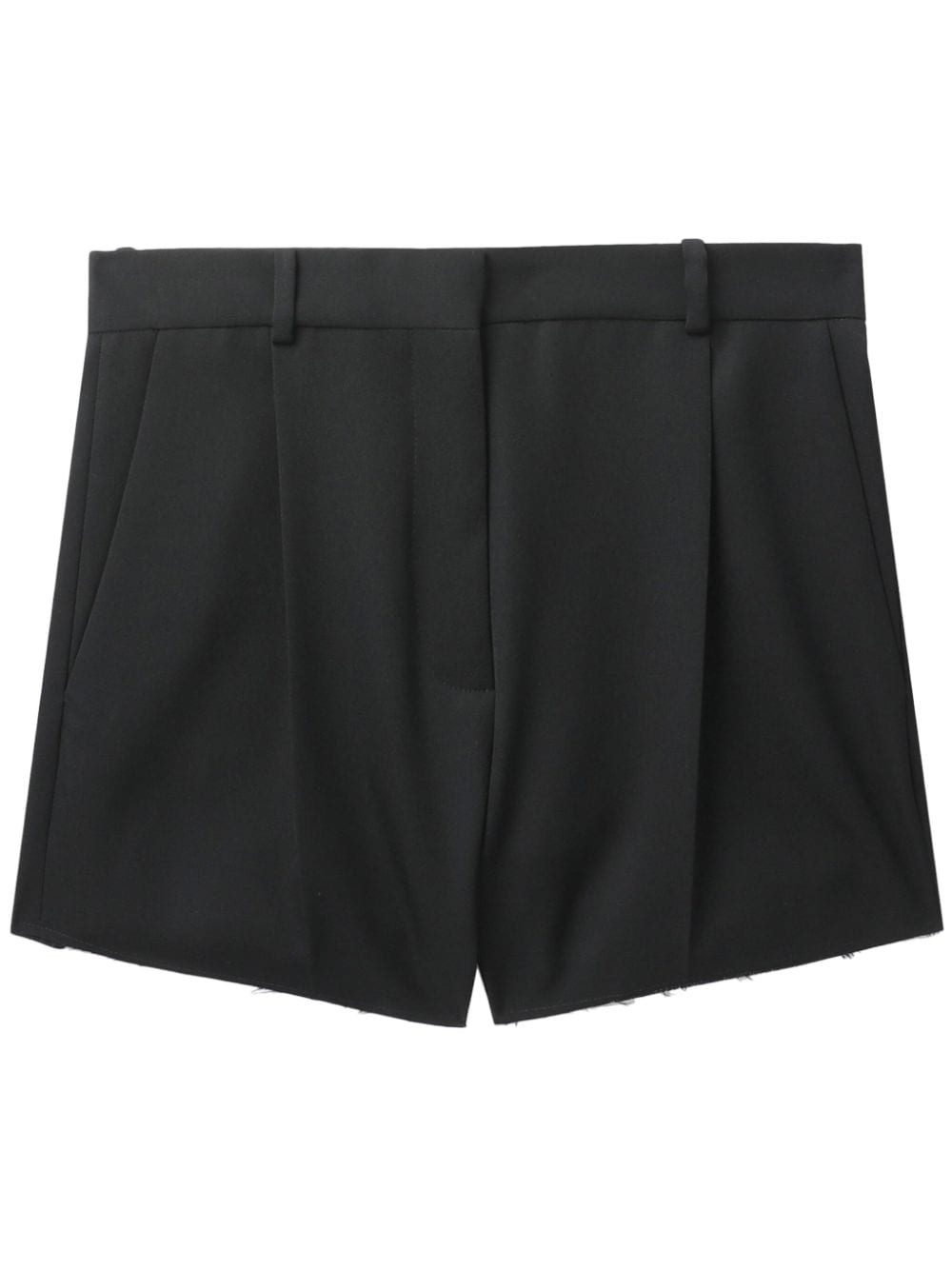 Botter High-waist Virgin-wool Shorts In Black