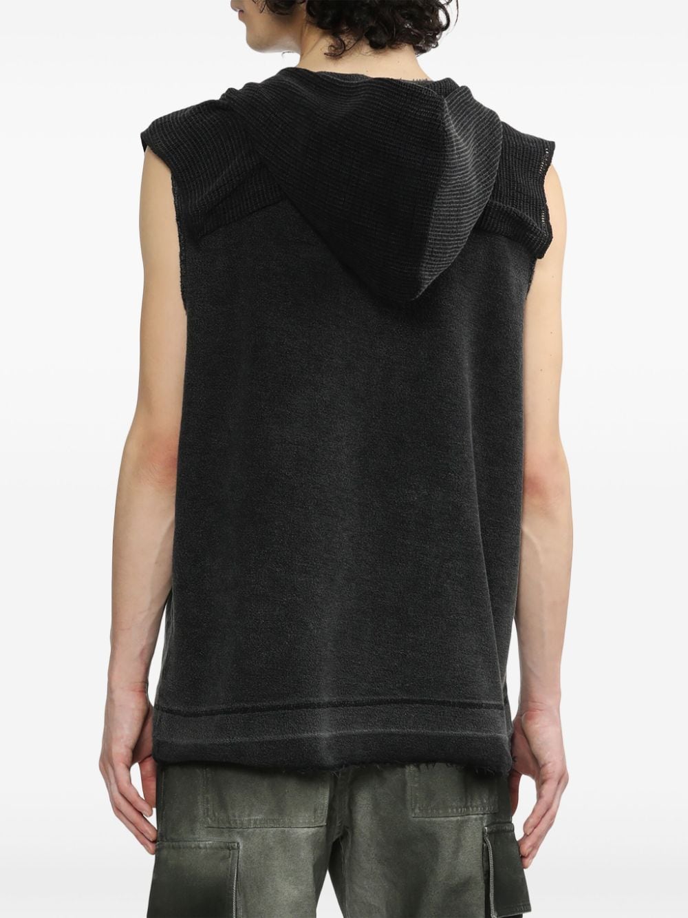 Shop Alyx Inside-out Hooded Vest In Black