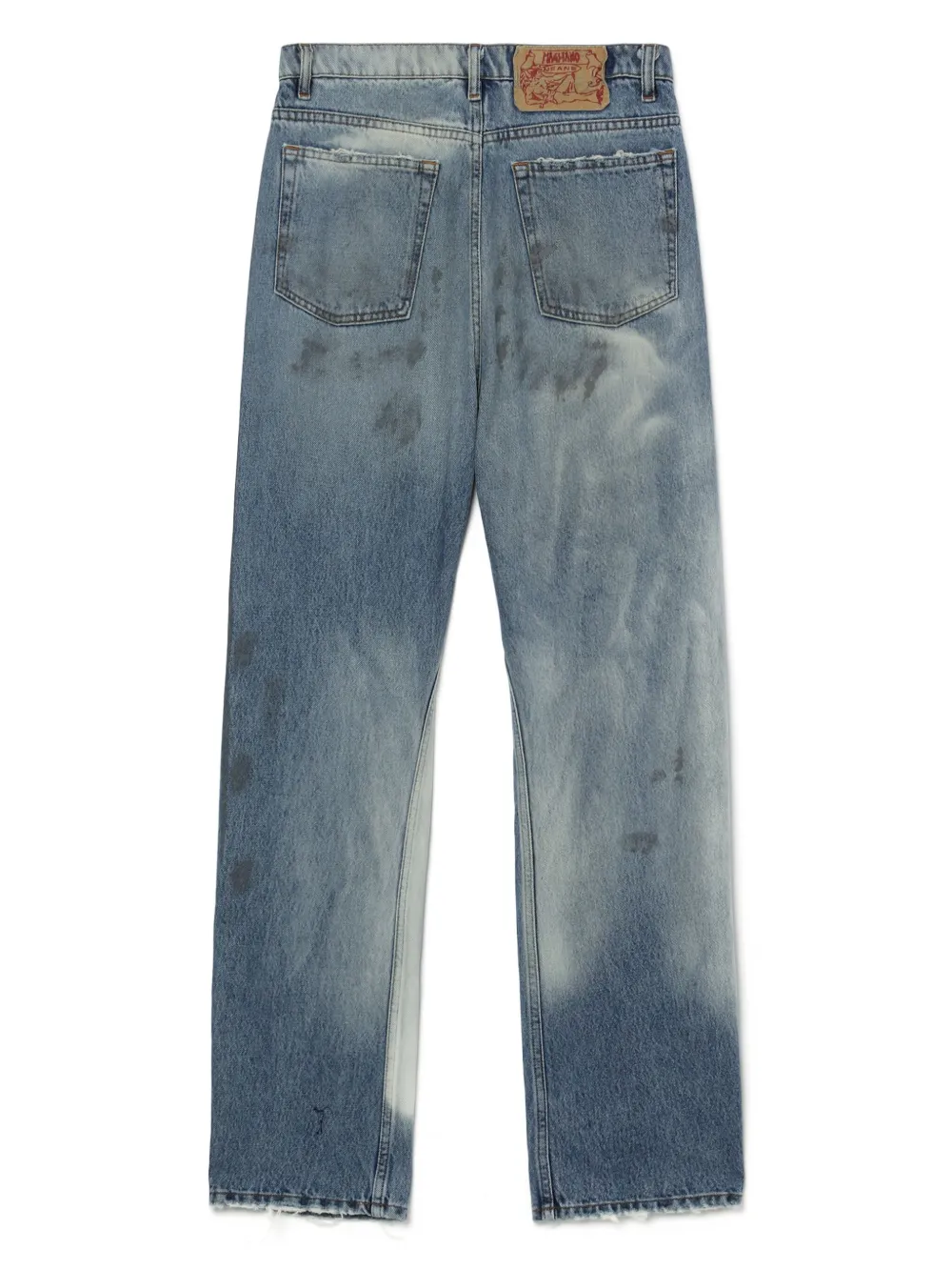 Magliano Unregular Officina mid-rise straight-leg Jeans - Farfetch