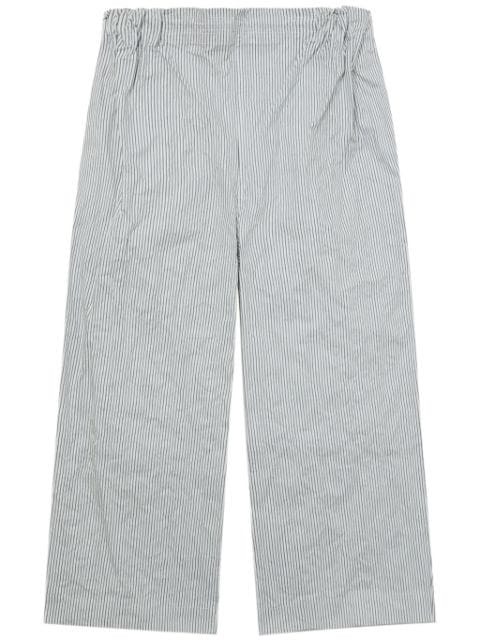 Hed Mayner striped cotton trousers