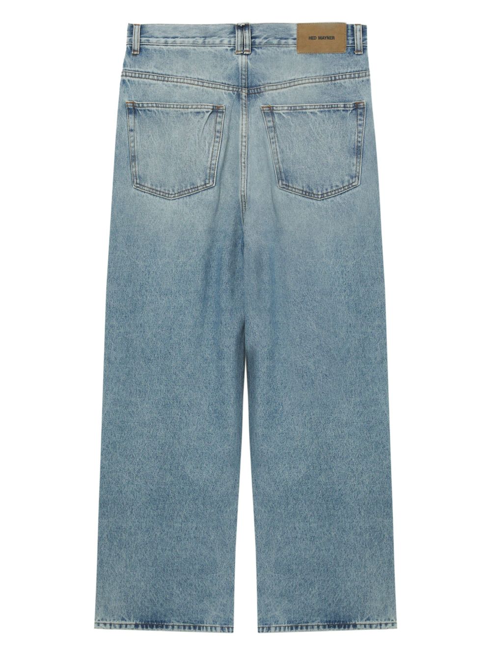 mid-rise wide-leg jeans