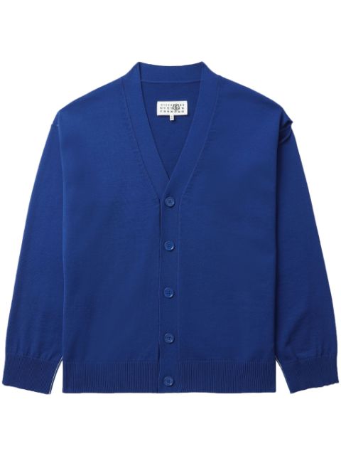 MM6 Maison Margiela cut-out fine-knit cardigan