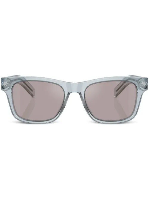 Lunettes de soleil carrées à logo gravé - Prada Eyewear - Modalova