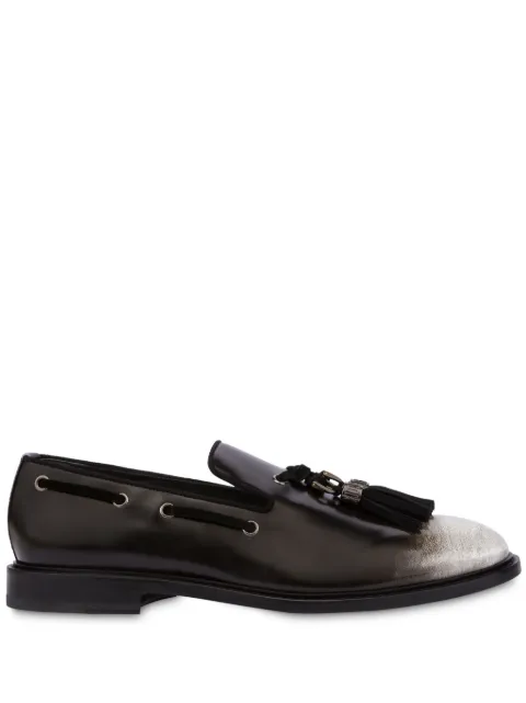 Moschino tassel-detail leather loafers
