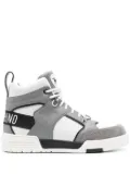 Moschino panelled high-top sneakers - White