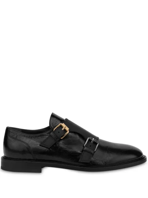 Moschino Sapato monk de couro