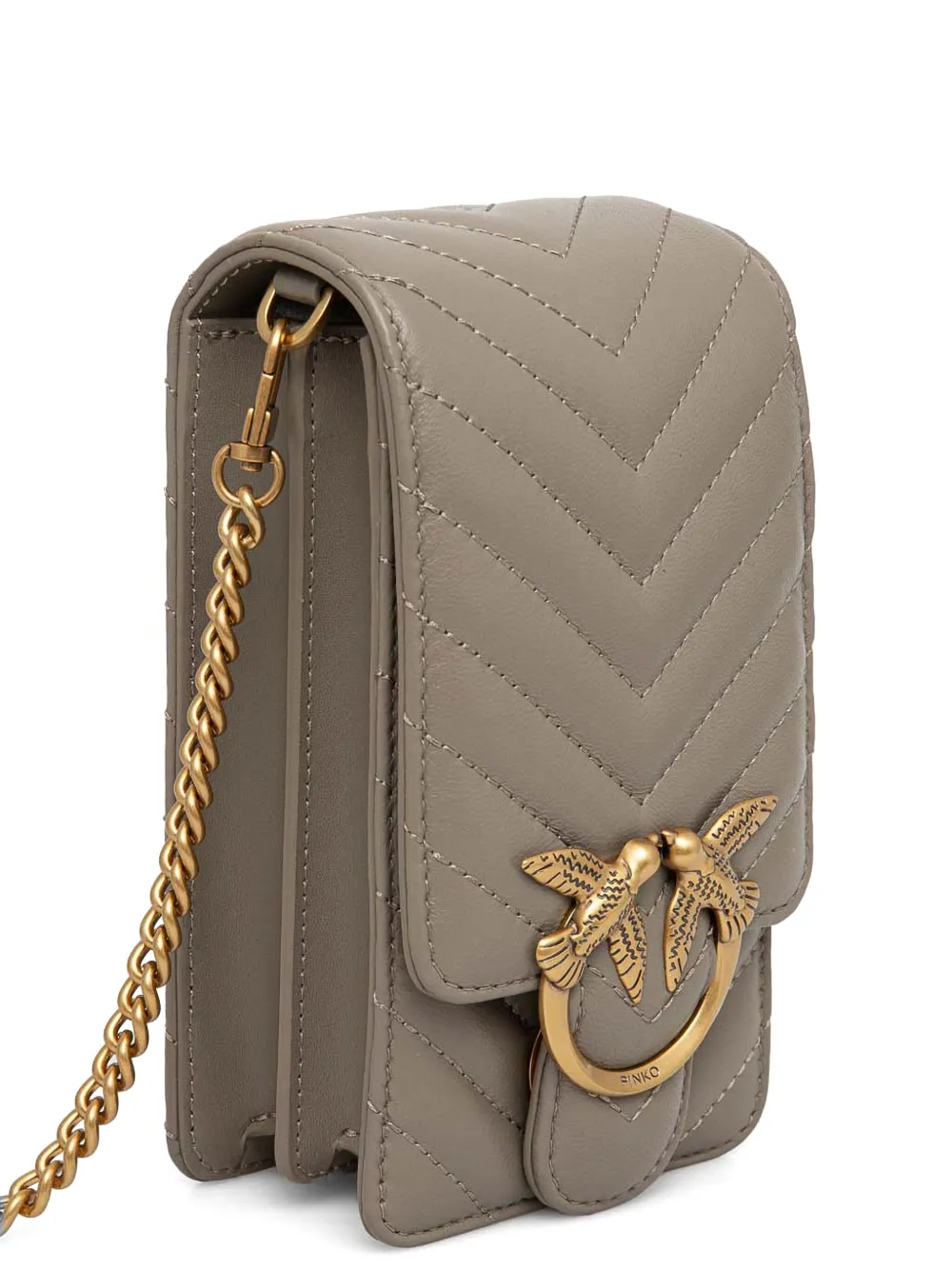 PINKO Telefoonhoesje met chevron voering - Beige