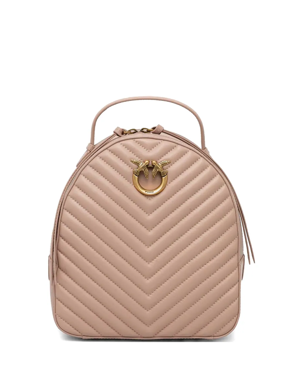 PINKO Leren rugzak Beige