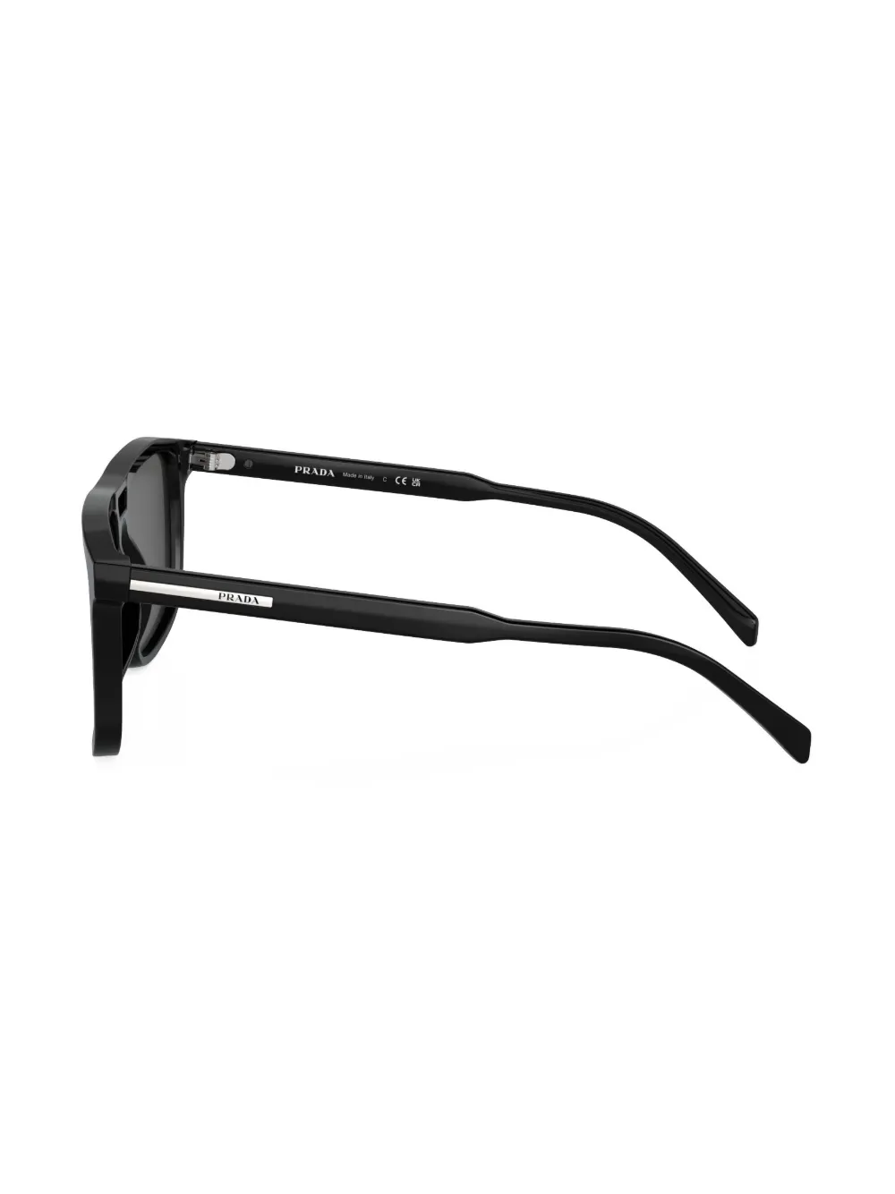 Shop Prada Pr A22s Square Frame Sunglasses In Black