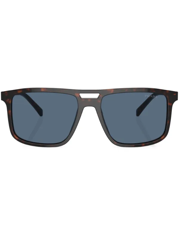 Prada Eyewear Prada PR A22S スクエアサングラス | ブラウン