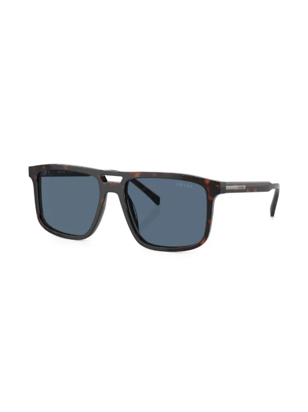 Prada Eyewear Prada PR A22S スクエアサングラス | ブラウン