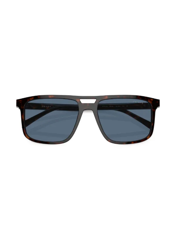Prada Eyewear Prada PR A22S スクエアサングラス | ブラウン