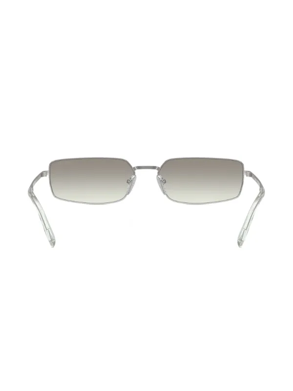 PRADA/プラダ/Dフレームシルバートーンサングラス Prada Eyewear オーバルフレーム サングラス | シルバートーン