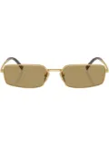 Prada Eyewear Prada PR A60S rectangle sunglasses - Gold